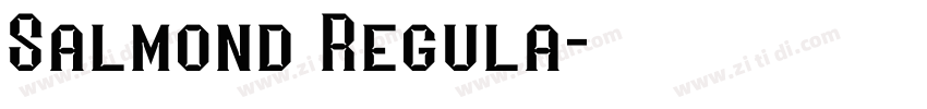 Salmond Regula字体转换